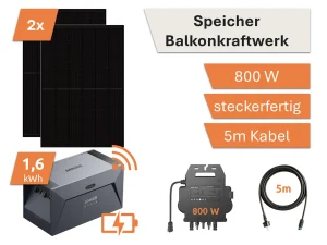 Speicher Balkonkraftwerk 1,6 kWh